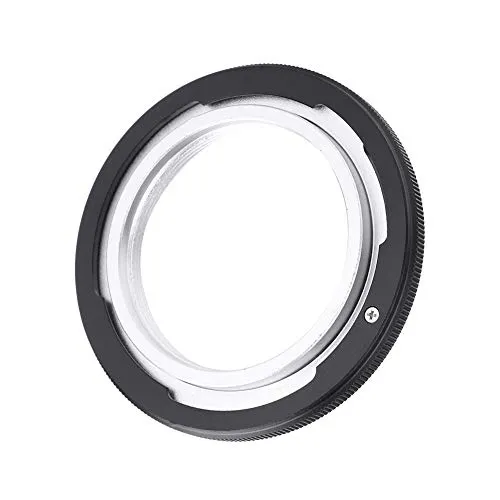 Regun Objektivadapter M42 auf FD, Aluminium Objektivmontageradapterring, Schraubobjektiv auf FD F-1 A-1 T60 Filmkameraadapter(schwarz)