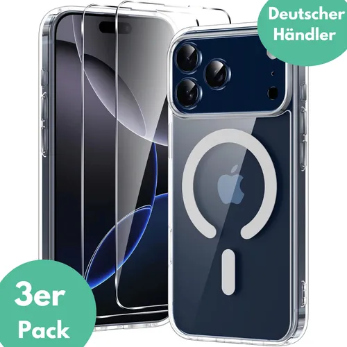 Hülle + 2X Schutzglas für Apple iPhone 17 Pro Max MagSafe Panzerfolie Screen 9H
