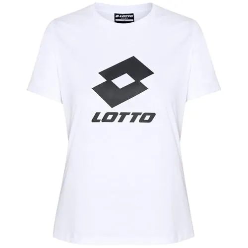 Lotto 1124013 Women T-Shirt, Regular Fit Damen T-Shirt Bright White Größe: M