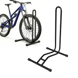 relaxdays Fahrradständer bis 29 Zoll, schwarz - Sicherer Fahrradständer für Mountain Bikes, City- und Rennräder bis 29 Zoll. Robuste Stahlkonstruktion mit rutschfesten Füßen sorgt für stabilen Halt ohne Umfallen. Ideal für Garage, Werkstatt oder als Ausstellungsständer.