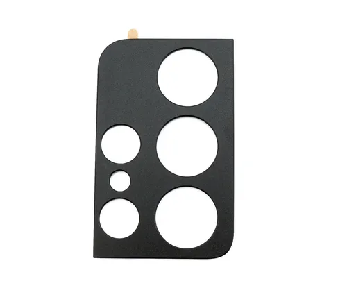 Kamera Schutz Linse Abdeckung Aluminium für Samsung Galaxy S21 Ultra Schwarz