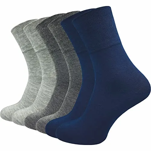 GAWILO Herren Bambus Socken (6er-Pack) ohne Gummidruck | Viskose aus Bambus Zellstoff (47-50, farbig 1)