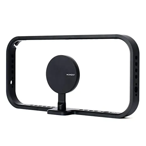 MOMENT Mobile Filmmaker Cage für MagSafe - Handy-Gadgets: Robuster Aluminium-Cage für Smartphones mit Haltegriff und Schnellklemmen - ideal für kreative Filmemacher.