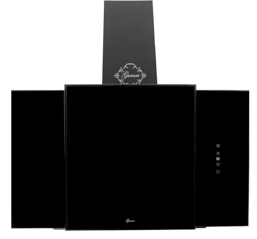 Premium Line Dunstabzugshaube 60 cm Schwarz kopffreihaube 1000m³/h Randabsaugung