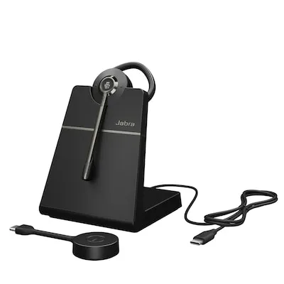 Jabra Engage 55 Se MS Stereo - Kabelloses USB-C Headset - Headset mit herausragender Sprachqualität und langer Akkulaufzeit, ideal für professionelle Kommunikation im Büro oder Home Office.