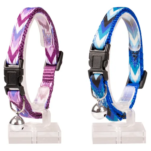 Duvo+ Katzenhalsband Boho Nylon verstellbar 20-30cm mit Sicherheitsverschluss