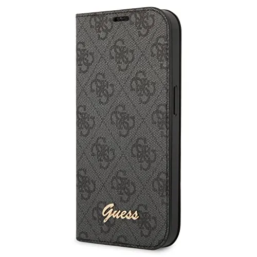 Guess GUBKP14LHG4SHK iPhone 14 Pro Hülle - Stylische Smartphone Hülle für iPhone 14 Pro, mit Vintage Gold Logo und robustem Schutz für dein Gerät.