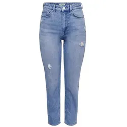 ONLY Slim-fit-Jeans blau 26 - Stylische Slim-fit-Jeans in light blue denim, ideal für einen modernen Look. Hergestellt aus 98% Baumwolle für hohen Tragekomfort, perfekt für jeden Anlass.