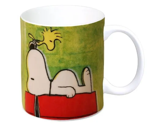 Peanuts Tasse Snoopy  + Woodstock - Authentic Peanuts - Keramik Kaffee Tee