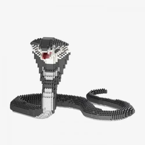 BlueBrixx Pro 108598 – Kobra (Diamond Blocks) aus Klemmbausteinen mit 2016 Bauelementen