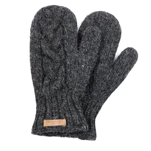 McRon Damen Gefütterte Fäustlinge Clara Anthrazit 95