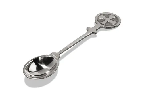 Weihrauchlöffel, Silber, L 10,0 cm, aus Messing vernickelt, NEU