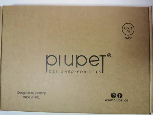 PiuPet® Katzennetz für Balkon - 8x3m, transparent, inkl. Montagematerial - Balkonnetze für Katzen - Maximale Sicherheit mit extra-robusten Nylonfäden und uneingeschränkter Sicht. Ideal für sicheren Spielraum deiner Katze auf Balkon und Fenster.