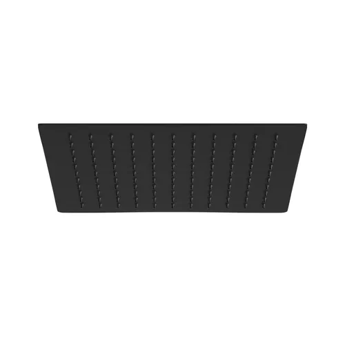 JOHO Regendusche Duschkopf 10 Zoll, Edelstahl Kopfbrause Eckig Regenduschkopf Mit Anti-Kalk Düsen XL Einbauduschkopf Quadratisch 25x25cm schwarz