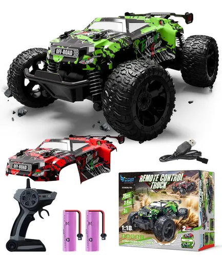 Esun RC-Auto Ferngesteuertes Auto für Kinder ab 4 Jahren - RC-Modelle: 1:18 Ferngesteuertes Auto mit 2,4 GHz für Mehrspielerbetrieb, bis zu 22 km/h schnell und 40 Minuten Fahrzeit – das perfekte Geschenk für kleine Rennfahrer!