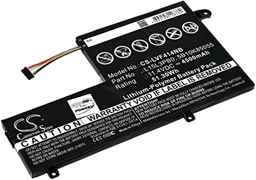 Akku für Lenovo IdeaPad 330S-15IKB, 11,4V Li-Polymer - Laptop-Akku mit 4500mAh für langanhaltende Energie, einfache Handhabung und hohe Kompatibilität – ideal für ununterbrochene Leistung im Home Office oder unterwegs.