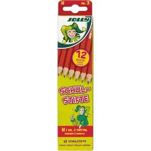 Jolly Bleistift Schulstift Nr. 3, Härte H, 12 Stück