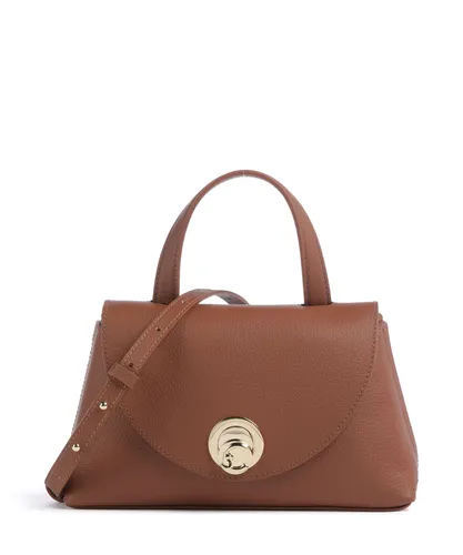 Coccinelle Nikla Handtasche - Damen | cognac E1TOA180201-682 - Elegante Handtasche aus genarbtem Leder in rostbraun, ideal für den täglichen Gebrauch und stilvolle Akzente.