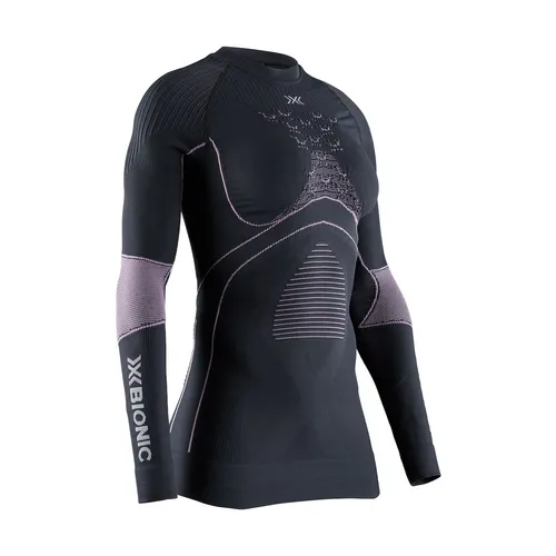 X-Bionic Energy Accumulator 4.0 Shirt Long Sleeve Women - Funktionale Skiwäsche für Frauen, optimiert für Wintersport mit innovativer Thermoregulierung und herausragendem Tragekomfort dank 3D Bionic Sphere System.