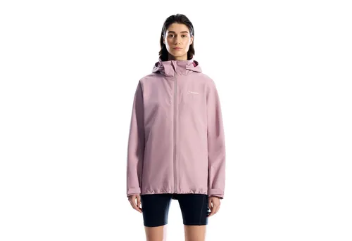 Roam InterActive Jacke für Damen - Berghaus, Alpine Haze, Größe: UK 20 / DE 46 - Wasserdichte Damenjacke mit atmungsaktivem Berghaus Hydroshell®-Material. Verstellbare Kapuze und Bündchen bieten Schutz, während drei Taschen für Stauraum sorgen. Ideal für wechselhaftes Wetter und vielseitig kombinierbar.