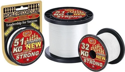 WFT 0,25mm 39kg Strong Trans - Geflochtene Angelschnur 1000m - Angelschnur für Friedfisch-, Salz- und Süßwasserangeln, abriebfest und mit einer Tragkraft von 39 kg, ideal für anspruchsvolle Angler.