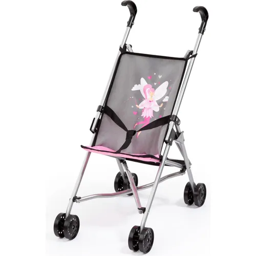 Bayer Design 30566AA Puppenbuggy - Leicht faltbar und platzsparend, ideal für Puppen bis 46 cm mit Doppelrädern für einfaches Schieben