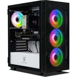 Ankermann Noctis Gaming PC, AMD Ryzen 7 8700F, Nvidia GeForce RTX 3050 6GB, 16GB DDR5 RAM, 1TB NVMe SSD, Windows 11, WLAN & Bluetooth , MS Office 2024 - Schwarz