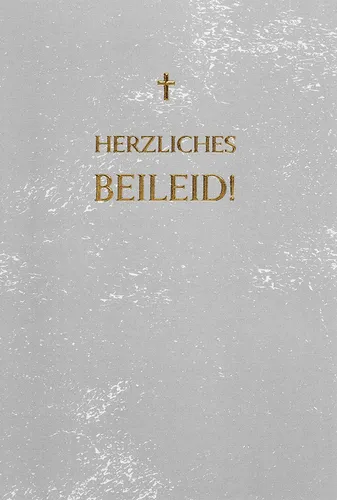 Trauer plastikfreie Verpackung Beileidskarte mit Briefumschlag Herzliches Beilei