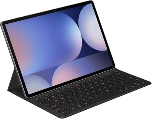 SAMSUNG Book Cover Keyboard Slim für Galaxy Tab S9+ | S9 FE+ | Tab S10+, schwarz - Tastatur und schützende Hülle in einem, ultraleicht und ideal für unterwegs. Mit praktischer S Pen Halterung und drahtloser Tastaturfreigabe für bis zu 3 Geräte.