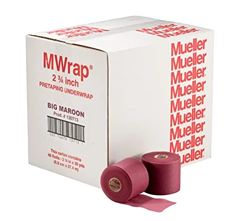 Mueller M-Wrap, Prewrap, Unterverband, bordeaux, 7cm x 27.5m, 1 Rolle