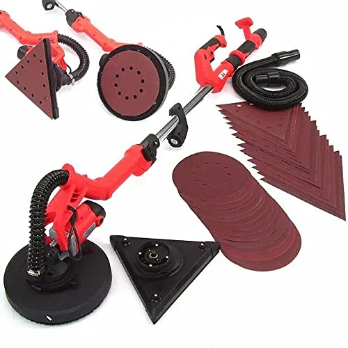 Langhalsschleifer 2in1 Wand-Deckenschleifer 930W Trockenbauschleifer 30 Scheiben AWZ