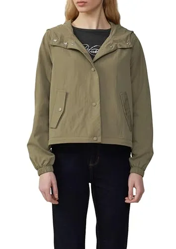 QS Nylon-Jacke mit Kapuze und verstellbarem Saum