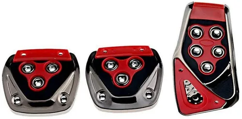 3x Pedalset Sportpedale Abdeckungen Rot Für Ford Focus Mondeo Escort Transit