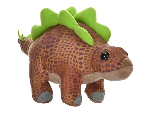 WILD REPUBLIC Kuscheltier Wild Republic Stegosaurus braun/grün 13 cm Plüschdinosaurier
