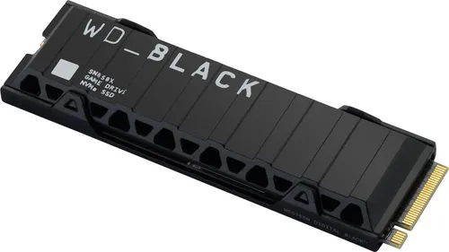 WD Black SN850X mit Heatsink 1000 GB - Hochgeschwindigkeits M.2 SSD - Festplatten mit Heatsink für optimale Kühlung, blitzschnelle Datenübertragungsraten und ideal für Gaming und leistungsintensive Anwendungen.