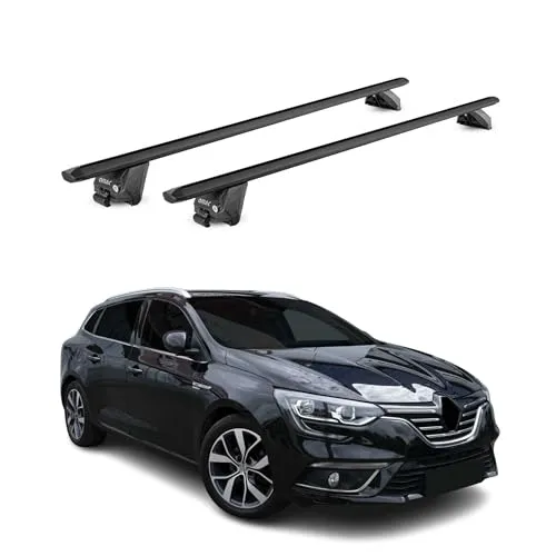 OMAC Dachträger für Renault Megane Sporter / Grandtour 2016-2025 - Gepäckträger aus hochwertigem, leichtem Aluminium, wasserdicht und abnehmbar. Ideal für Fahrrad- und Skiträger, bietet Vielseitigkeit und Komfort für alle Ihre Reisen.