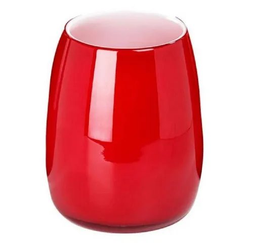 Lambert Weihnachtsbaumkugel Vase Pisano Rot Weiß (30cm) in rot von Lambert