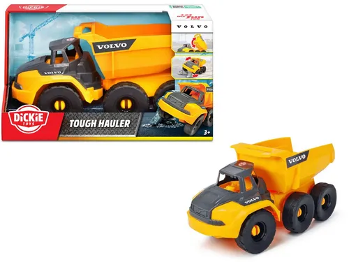 Dickie Toys Spielzeug-Auto Spielfahrzeug Go Real Construction Volvo Tough Hauler Kipper 203724009