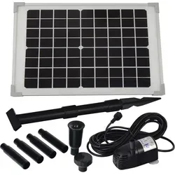 Agora-Tec® Monokristallines Solar Teichpumpen Set AT-10W