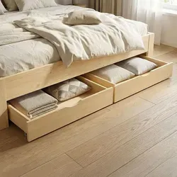 Homestyle4u Bettkasten in Braun 173x16x63 cm - Praktischer Bettkasten für zusätzlichen Stauraum unter dem Bett, ideal für Bettwäsche und Kleidung. Ausziehbar auf Rollen, passt perfekt zu unseren Holzbetten.