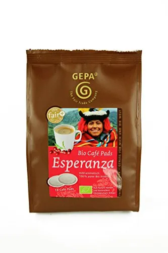 Gepa Bio Esperanza Pads, 6er Pack (6 x 126 g) - Kaffee: naturmilder, würziger Mischkaffee aus fair gehandelten Hochlandbohnen für ein unvergleichliches Geschmackserlebnis.