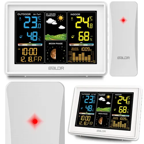 BALDR Wetterstation BD-907 mit Farbdisplay