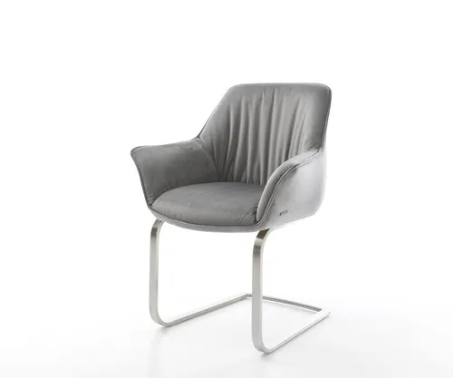 DELIFE Polsterstuhl Keila-Flex in silber von Delife