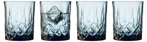 Lyngby Glas Whiskyglas Sorrento 4er Set in blau von Lyngby Glas