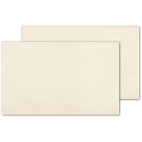 Bestlivings 2er Set Tischsets Platzset Tischuntersetzer Platzdeckchen Tischdeko Tischmatte Essensunterlage Maße 30x45 cm, Farbe: beige - Creme