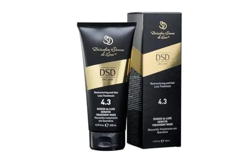 Divination Simone De Luxe DSD 4.3 Keratin Mask 200ml - Haarkur zur Restrukturierung und Behandlung von Haarausfall, nährt und regeneriert die Haarstruktur für mehr Kraft, Glanz und Volumen.