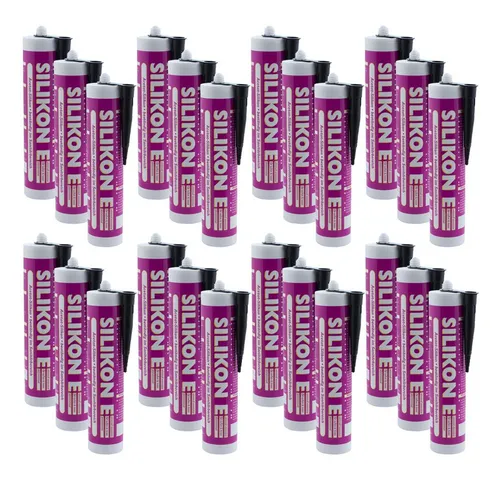 ARLI Silikon 24x 310ml schwarz – Gebrauchsfertige Dichtmasse für Fugen - Das ARLI Silikon in 310ml Kartuschen für Innen- und Außenanwendungen bietet dauerelastische Abdichtungen. Ideal für Küchen und Bäder, schimmelhemmend und witterungsbeständig, sorgt es für zuverlässige Fugen.