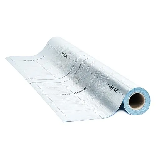 EGGER Dampfbremsfolie Aqua+ Aluflex für Laminat - 26M²/Rolle - Dampfbremsfolie für Laminat, schützt effektiv vor aufsteigender Restfeuchtigkeit und sorgt für eine langlebige Bodenverlegung.