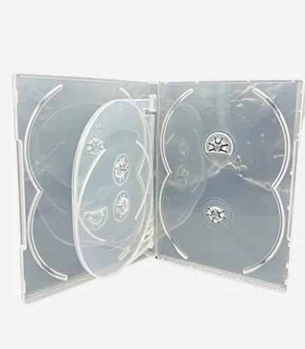 CD DVD/Blu Ray klar 14 mm DVD-Hülle für 6 Scheiben – Drachen Trading® Marken 5 x