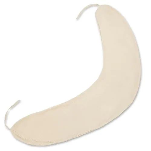 Totsy Baby Bezug für Seitenschläferkissen Musselin 190 cm mit Schnüren - Kissenbezug mit Reißverschluss Komfortkissenbezug für Body Pillow Oeko-Tex